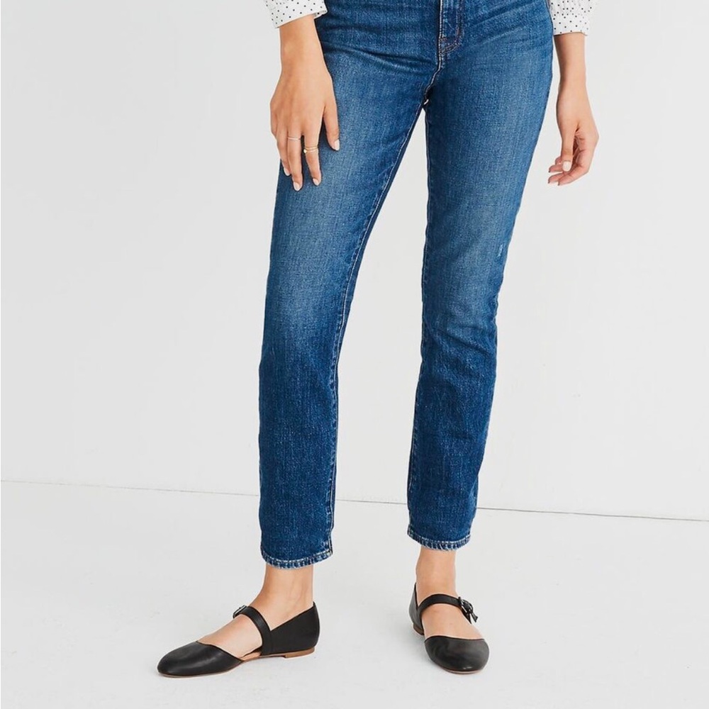 Madewell The High-Rise Slim Boyjean in Barksdale Wash